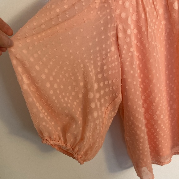 Ophelia Roe, Peach, Womens Blouse, Size XL - Picture 7 of 12
